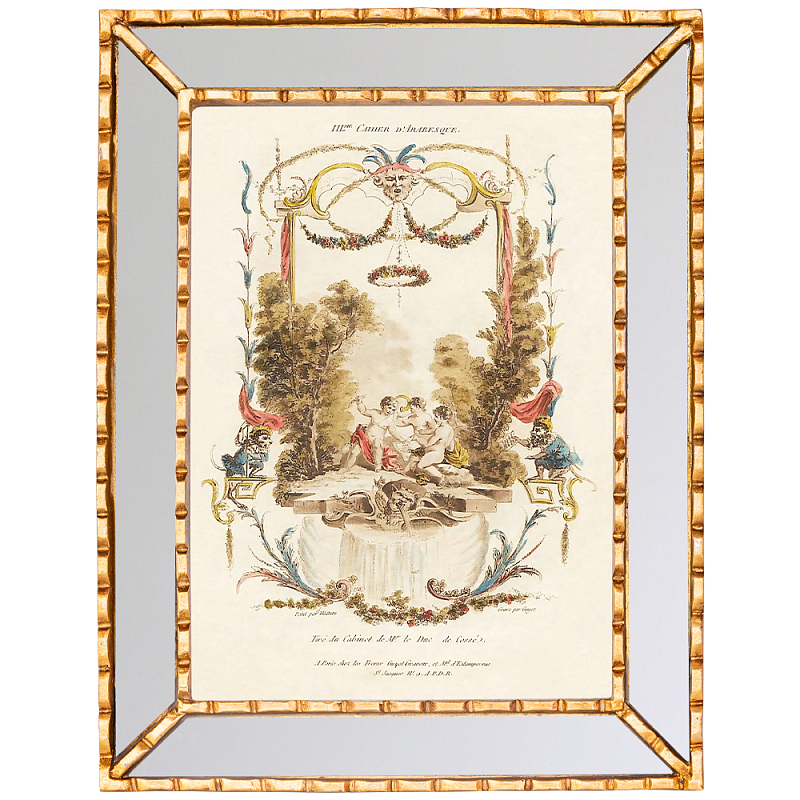 Постер в зеркальной раме Арабески New Collection of Arabesques Poster Золотой Зеркало Мульти Бежевый Постер в зеркальной раме Арабески New Collection of Arabesques Poster Золотой Зеркало Мульти Бежевый в Липецке | Loft Concept
