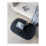 Столик кофейный черного цвета с овальной столешницей и круглым основанием Black Dalmen Table варинант исполнения - 9 | Loft Concept в Липецке