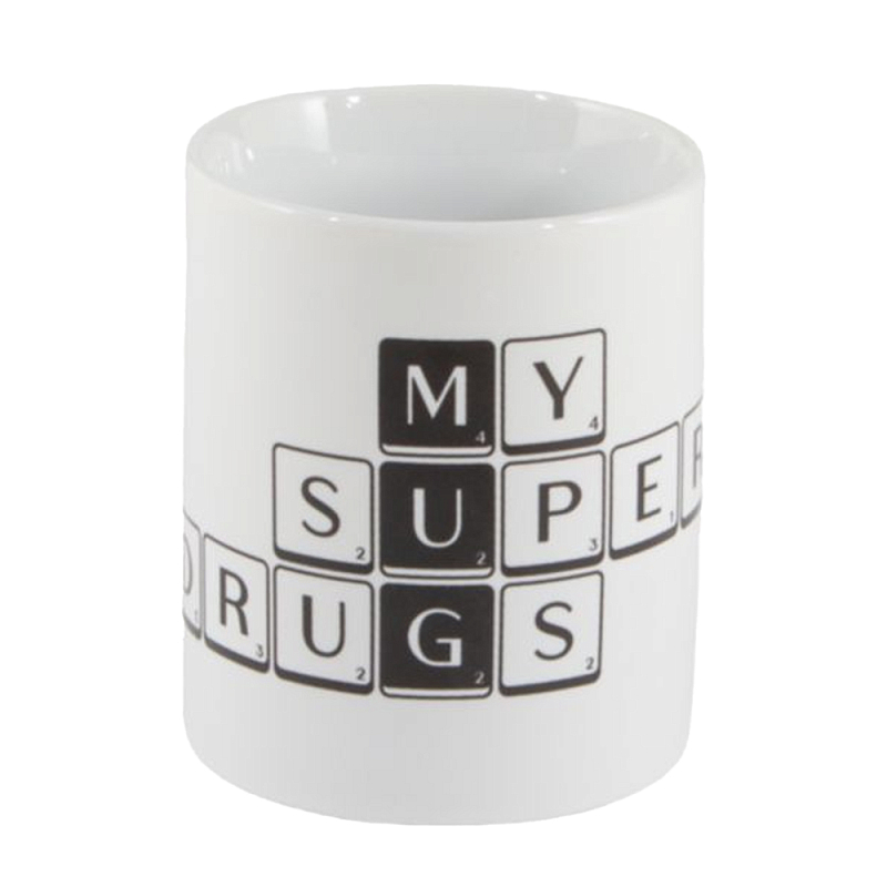 Кружка Seletti Tiles and Tales Mug Белый Черный Кружка Seletti Tiles and Tales Mug Белый Черный в Липецке | Loft Concept