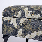 Банкетка с принтом из журавлей Crane варинант исполнения - 3 | Loft Concept в Липецке