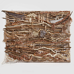 Большая Абстрактное Панно из веток и нитей Dryad Wall Art варинант исполнения - 6 | Loft Concept в Липецке