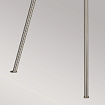 Торшер на трех тонких перекрещенных ножках с белым конусным абажуром из льна Feiss варинант исполнения - 8 | Loft Concept в Липецке