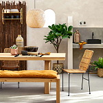 Ваза декоративная из натурального плетеного бамбука Bamboo Decor 42 варинант исполнения - 6 | Loft Concept в Липецке