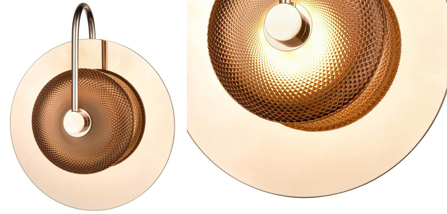 Бра Gold Disk One Mirrored Бра Gold Disk One Mirrored - Loft-Concept в Липецке