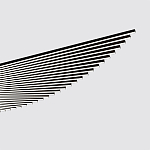 Люстра подвесная в форме веера из чёрного металла Black Solace  варинант исполнения - 1 | Loft Concept в Липецке