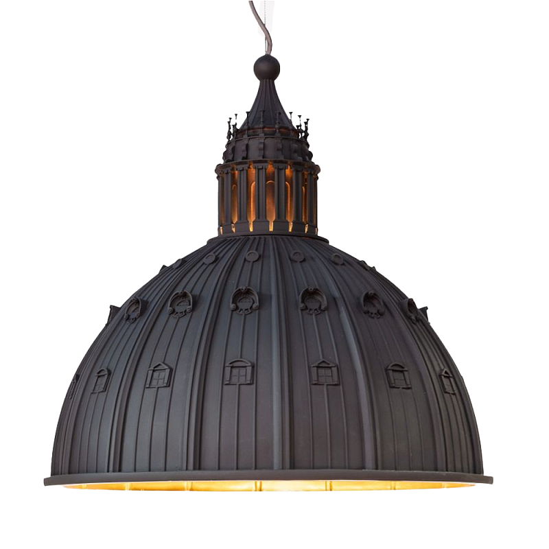 Подвесной светильник Seletti Cupolone Grey 70 Черный Подвесной светильник Seletti Cupolone Grey 70 Черный в Липецке | Loft Concept