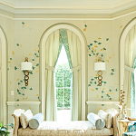 Обои ручная роспись Gingko Colourway SC-237 on grey painted Xuan paper варинант исполнения - 1 | Loft Concept в Липецке