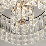 Потолочный светильник круглый с прозрачными подвесками Lunet варинант исполнения - 7 | Loft Concept в Липецке