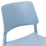 Пластиковый стул на ножках из массива бука Ferret Blue варинант исполнения - 5 | Loft Concept в Липецке