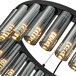 Люстра со стеклянными цилиндрическими плафонами Luminous Cylinders Smoky Round варинант исполнения - 5 | Loft Concept в Липецке