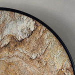 Бра с каменным диском в металлической раме Sandstone Painting варинант исполнения - 4 | Loft Concept в Липецке