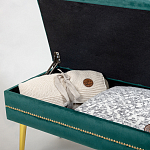 Мягкая банкетка с зоной для хранения Casket Green варинант исполнения - 3 | Loft Concept в Липецке