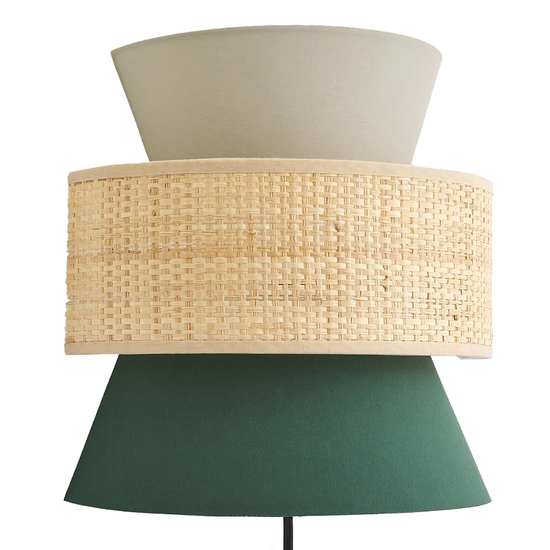 Бра с плетеным декором Bonnie Wicker Green Wall Lamp Зеленый Бежевый Серый Бра с плетеным декором Bonnie Wicker Green Wall Lamp Зеленый Бежевый Серый в Липецке | Loft Concept