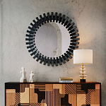 Настольная лампа с чашеобразными дисками на корпусе Glowing Waterfall варинант исполнения - 4 | Loft Concept в Липецке