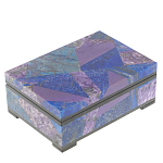 Шкатулка из натурального камня лазурит и чароит Stone Casket варинант исполнения - 1 | Loft Concept в Липецке