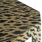 Дизайнерский кофейный стол с рисунком леопард Neytiri Beige Leopard варинант исполнения - 2 | Loft Concept в Липецке