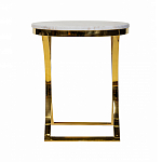 Кофейный столик на подстолье золотого цвета Noelle варинант исполнения - 3 | Loft Concept в Липецке