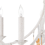 Люстра белая фактурная с подвесками из ракушек Study of Grace варинант исполнения - 1 | Loft Concept в Липецке