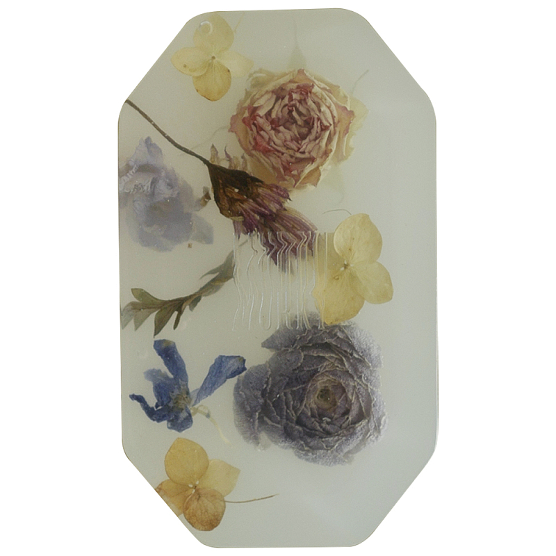 Шкатулка из эпоксидной смолы с цветами белая Epoxy Resin Flowers Box White Белый Мульти в Липецке | Loft Concept 