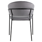 Стул в велюре серого цвета Horizon варинант исполнения - 4 | Loft Concept в Липецке