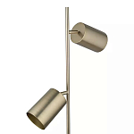 Торшер золотистый с 2-мя подвижными плафонами на белом мраморном основании Streams of Light варинант исполнения - 2 | Loft Concept в Липецке