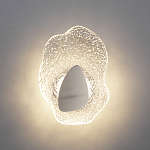 Бра с рельефным волнообразным стеклянным плафоном и вставкой из мрамора Liquid Stone варинант исполнения - 8 | Loft Concept в Липецке