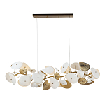 Люстра с белыми и золотистыми цветами G9 Dahlia Flowers Lamp варинант исполнения - 2 | Loft Concept в Липецке