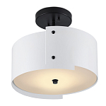 Потолочный светильник круглый светодиодный Semicircular White Panels белый варинант исполнения - 2 | Loft Concept в Липецке