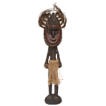 Деревянная статуэтка Абориген в маске с перьями Aborigine Mask Figurine варинант исполнения - 1 | Loft Concept в Липецке
