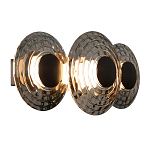 Бра из трех стеклянных фактурных дисков Eyepiece варинант исполнения - 1 | Loft Concept в Липецке