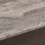 Столик журнальный квадратный  с полкой Sculptural Marble Accent с мрамором  варинант исполнения - 4 | Loft Concept в Липецке