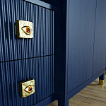 Большой шкаф с витриной Elsa Dreams Blue варинант исполнения - 5 | Loft Concept в Липецке