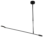 Потолочный светильник светодиодный черный металл Bendik  варинант исполнения - 1 | Loft Concept в Липецке