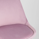 Стул с мягким велюровым сиденьем Arvika Pink варинант исполнения - 7 | Loft Concept в Липецке