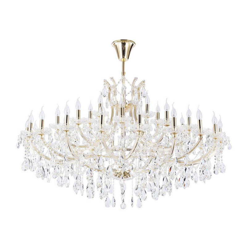 Люстра Pasquale Chandelier 35 Золотой Прозрачный Люстра Pasquale Chandelier 35 Золотой Прозрачный в Липецке | Loft Concept