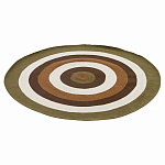 Ковер круглый из хлопка с контрастным узором Bullseye 150 варинант исполнения - 1 | Loft Concept в Липецке