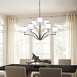 Люстра с белыми стеклянными плафонами в форме цилиндра Feiss варинант исполнения - 7 | Loft Concept в Липецке