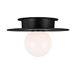 Потолочный светильник с шарообразным плафоном из белого матового стекла Generation Lighting варинант исполнения - 1 | Loft Concept в Липецке