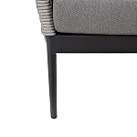 Диван двухместный уличный темно-серый Street Bliss варинант исполнения - 4 | Loft Concept в Липецке