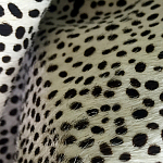 Мебельная ткань Искусственный мех  белый леопард 90 см T5-3 варинант исполнения - 4 | Loft Concept в Липецке