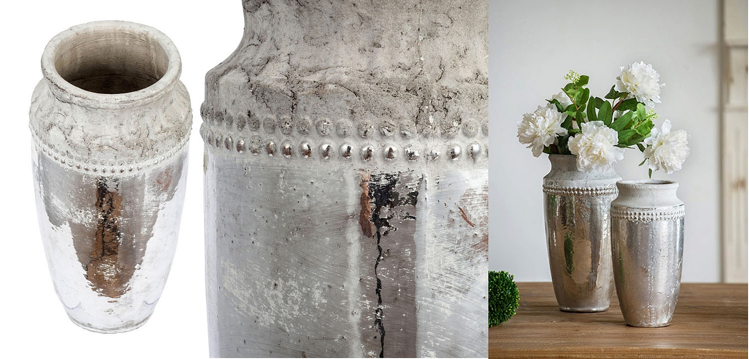 Ваза Vase Argenta silver 33 Ваза Vase Argenta silver 33 - Loft-Concept в Липецке