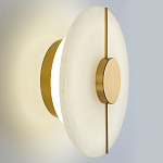 Бра с плафоном из камня в форме диска Buccio Stone Disk Wall Lamp варинант исполнения - 4 | Loft Concept в Липецке