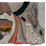 Тканый вручную текстильный гобелен Orchid варинант исполнения - 1 | Loft Concept в Липецке