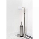 Держатель для туалетной бумаги с ершиком Chrome Bathroom Accessory варинант исполнения - 5 | Loft Concept в Липецке