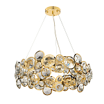 Люстра подвесная из золотых колец 57 см Golden Circles варинант исполнения - 2 | Loft Concept в Липецке