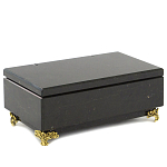 Шкатулка из натурального камня змеевик чёрного цвета Stone Casket варинант исполнения - 1 | Loft Concept в Липецке