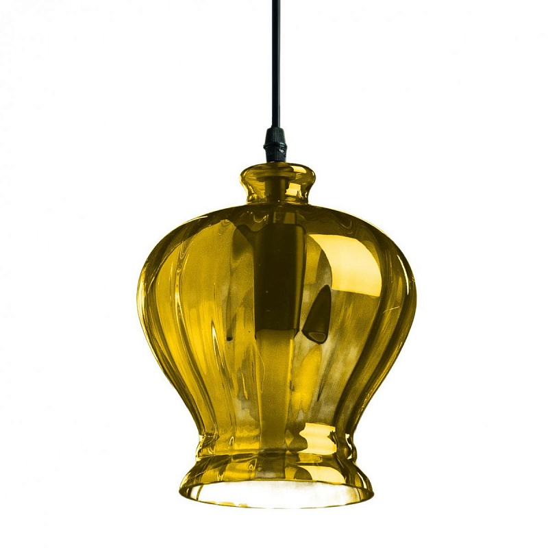 Подвесной светильник Geometry Glass Amber Bell Pendant Янтарь (Amber) в Липецке | Loft Concept 