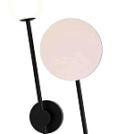 Бра с шарообразным плафоном и зеркальным круглым элементом Lunar Echo варинант исполнения - 1 | Loft Concept в Липецке