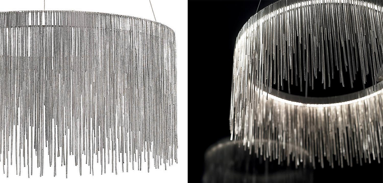 Люстра Atlantis Chain Chandelier Round Chrome Люстра Atlantis Chain Chandelier Round Chrome - Loft-Concept в Липецке