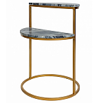 Кофейный столик с подстольем из металла Halves варинант исполнения - 1 | Loft Concept в Липецке